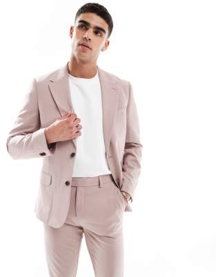 ASOS DESIGN – Ljusbrun, skinny kavaj med fyrvägsstretch, del av kostym - view 1