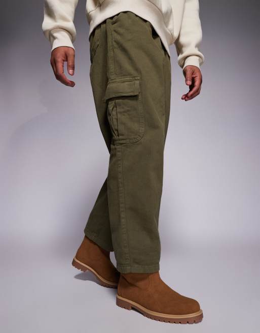 ASOS DESIGN – Ljusbruna arbetsboots med dra på-design, 4 av 4