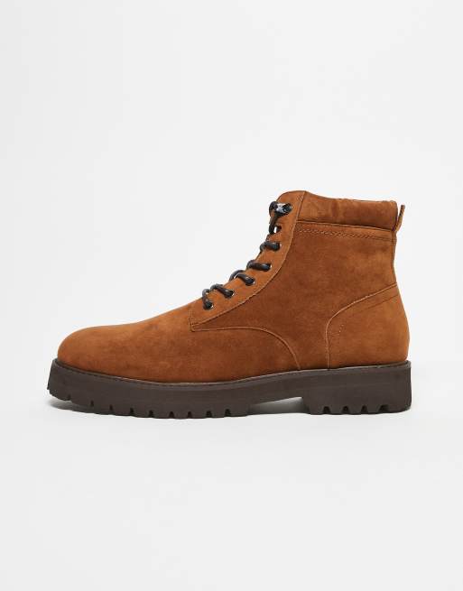 ASOS DESIGN – Ljusbruna arbetsboots med snörning, 3 av 3