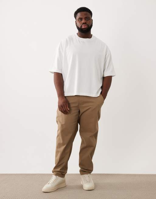 ASOS DESIGN – Ljusbruna chinos med avsmalnande passform, 2 av 6
