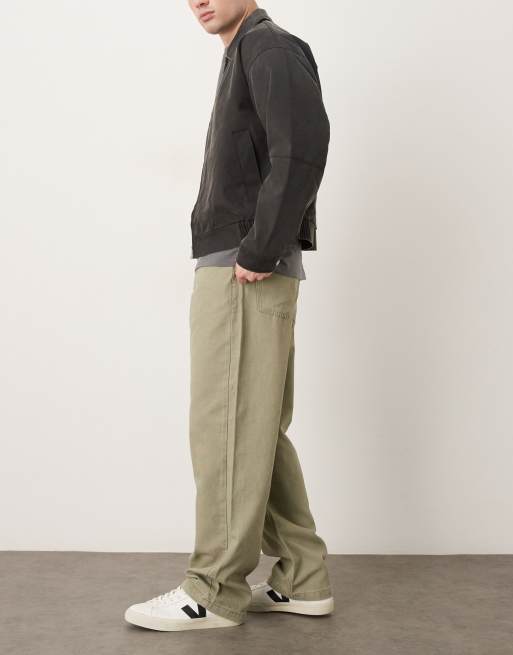 ASOS DESIGN – Ljusbruna, tvättade och baggy byxor, 3 av 5