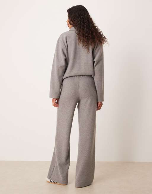 ASOS DESIGN – Ljusgrå, supermjuka byxor, del av set, 3 av 5