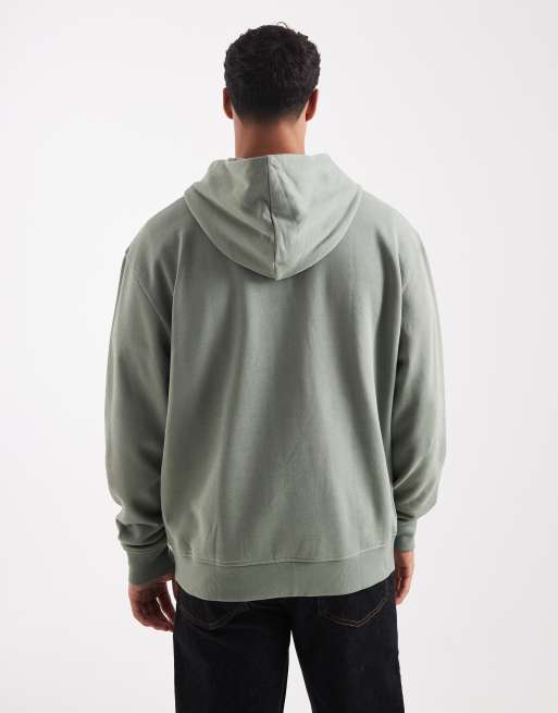 ASOS DESIGN – Ljusgrön huvtröja med tryck, 3 av 5
