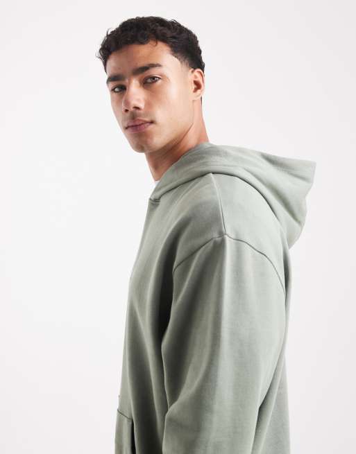 ASOS DESIGN – Ljusgrön huvtröja med tryck, 4 av 5