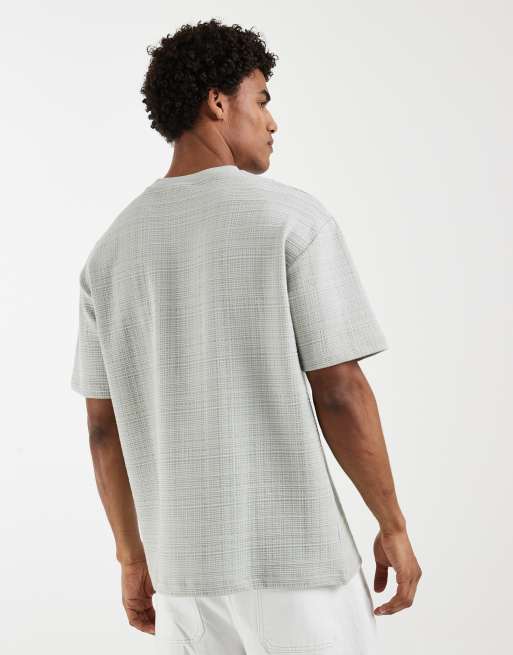 ASOS DESIGN – Ljusgrön, kraftig t-shirt med textur och avslappnad passform, 3 av 5