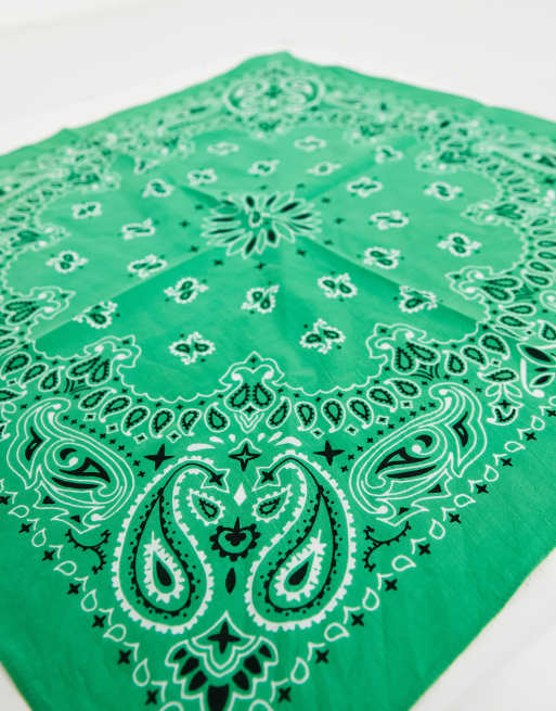 ASOS DESIGN – Ljusgrön, paisleymönstrad bandana, 4 av 4