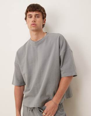 ASOS DESIGN – Ljusgrön t-shirt i oversize med boxig passform, del av set - view 1