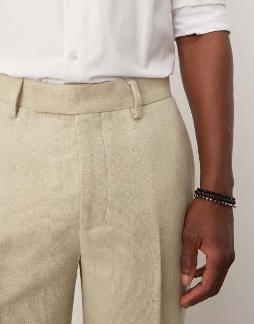 ASOS DESIGN – Ljusgröna, raka kostymbyxor i yllemix, del av kostym, 2 av 5
