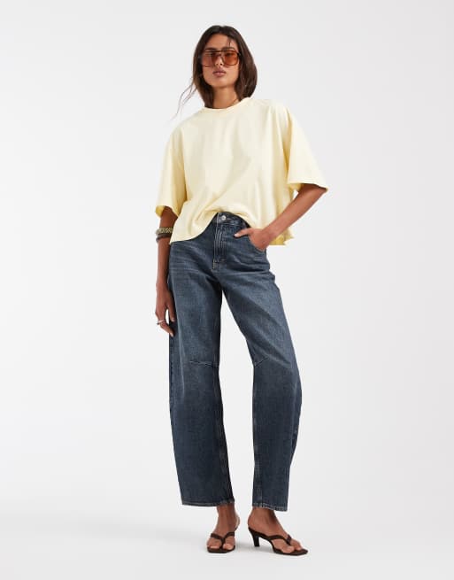 ASOS DESIGN – Ljusgul, kort skjorta med boxig passform, 2 av 4