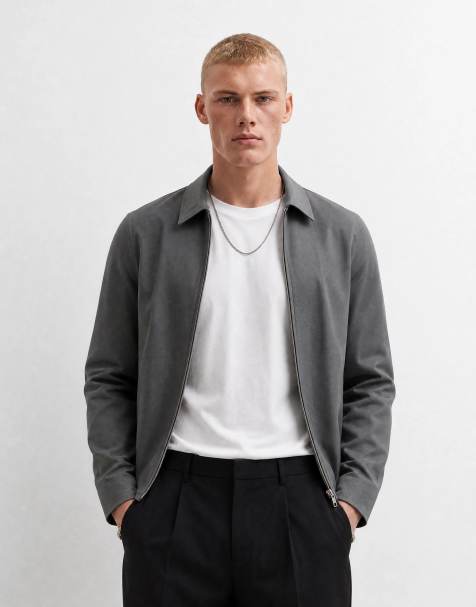 ASOS DESIGN – Ljust kakifärgad, fin Harrington-jacka, del av set - view 1