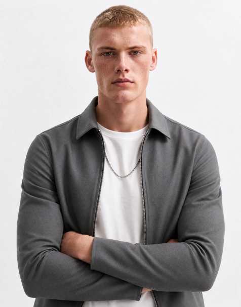 ASOS DESIGN – Ljust kakigrönt, uppklätt set i harringtonstil - view 1