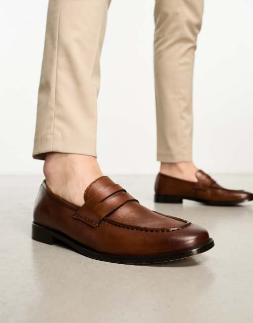 Asos tan loafers online