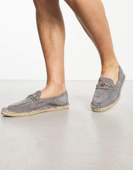 Grey espadrilles sales