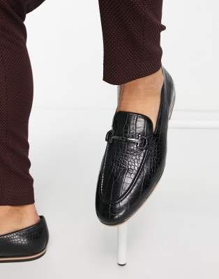 asos gold loafers