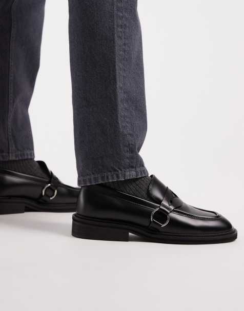 ASOS DESIGN – Loafer in Schwarz mit Western-Details - view 1