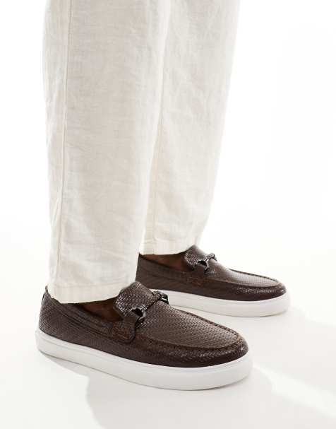 ASOS DESIGN - Loafers i brun flet - view 1