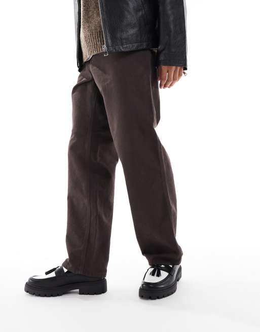 ASOS DESIGN loafers in black and white with tassel ASOS