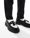 [ASOS DESIGN] ASOS DESIGN loafers in black and white 43 Black and white