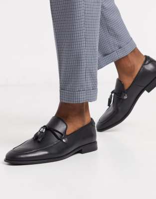 asos leather loafers