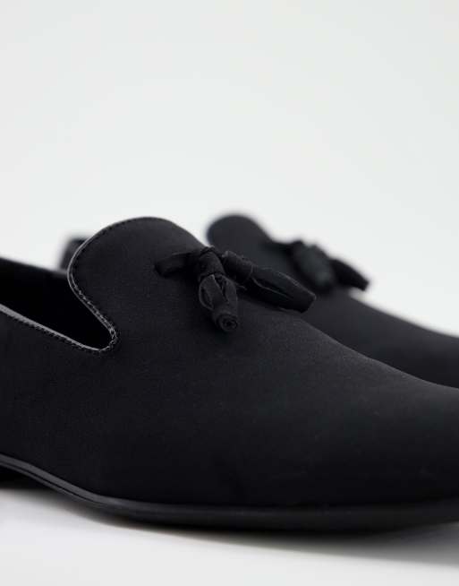 ASOS DESIGN loafers in black faux suede ASOS