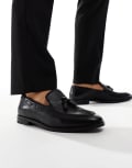 [ASOS DESIGN] ASOS DESIGN loafers in black leather with tassel 43 Black
