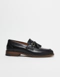 [ASOS DESIGN] ASOS DESIGN loafers in black leather with tassel 39 BLACK