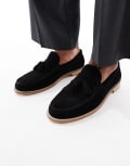 [ASOS DESIGN] ASOS DESIGN loafers in black leather with tassel 43 BLACK