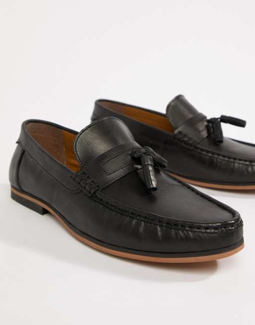 black loafers asos