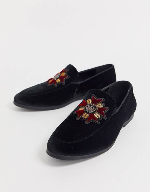 ASOS Design Loafers with Badge Detail