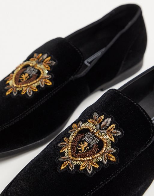 ASOS Design Loafers with Badge Detail