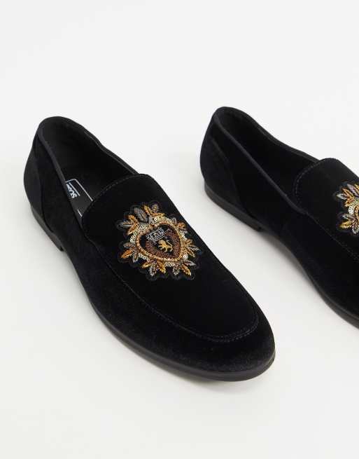 ASOS Design Loafers with Badge Detail