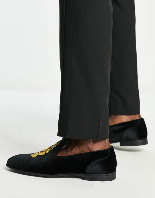 ASOS Design Loafers with Badge Detail