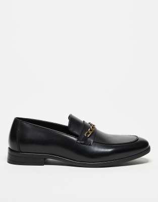 ASOS DESIGN penny loafers in brown