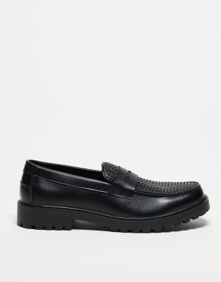 Asos Design Loafers In Black