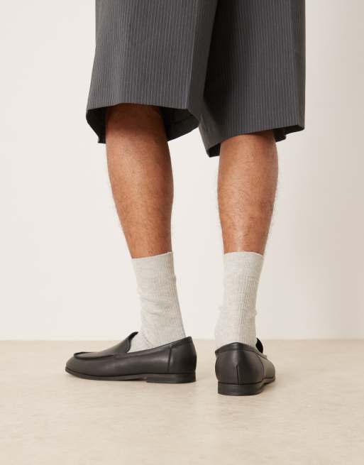 ASOS DESIGN loafers in black