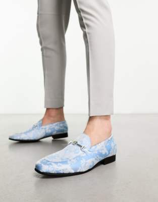 Orla – Multicoloured Loafers with Floral Pattern