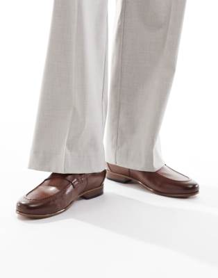 Asos Design Loafers In Brown