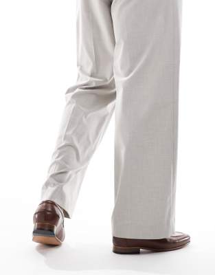 Asos Design Loafers In Brown