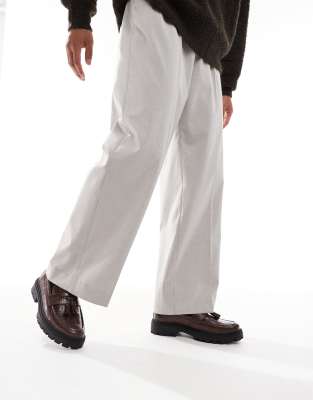  loafers  with western detailing on cleated sole