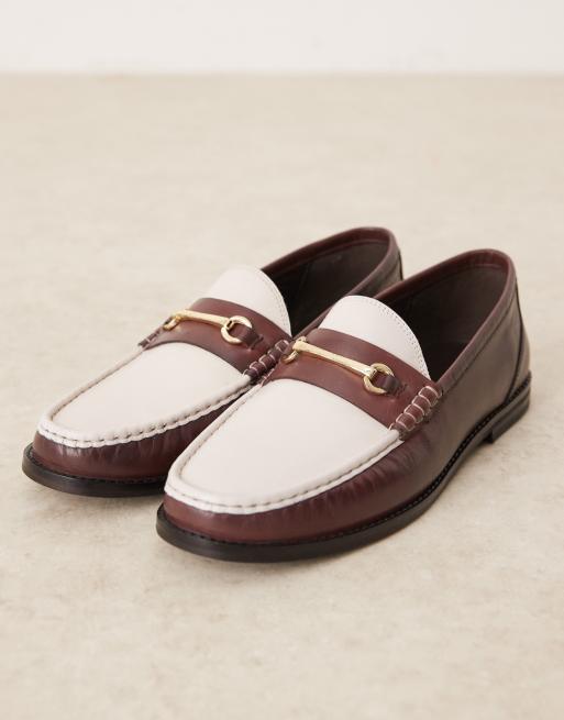 Asos burgundy loafers deals