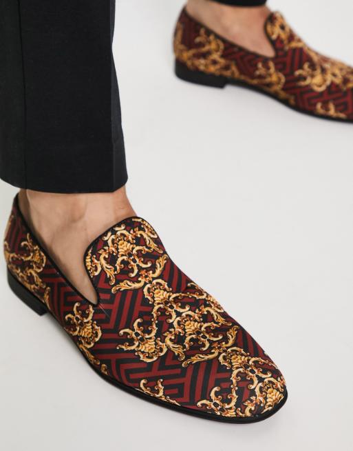 Asos on sale burgundy loafers