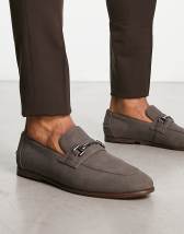 ASOS DESIGN loafers in light blue faux suede with natural sole | ASOS