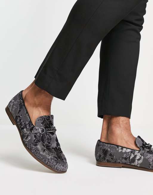 Asos on sale velvet loafers