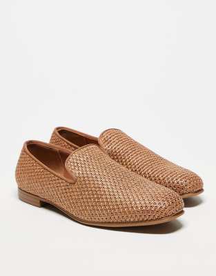 Asos Design Loafers In Neutral
