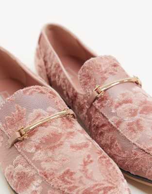 asos pink loafers