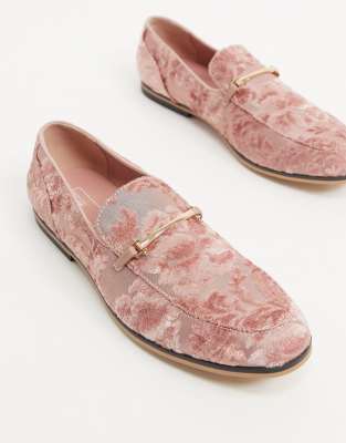 asos pink loafers