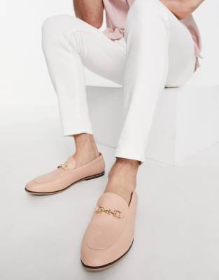 metallic platform loafers