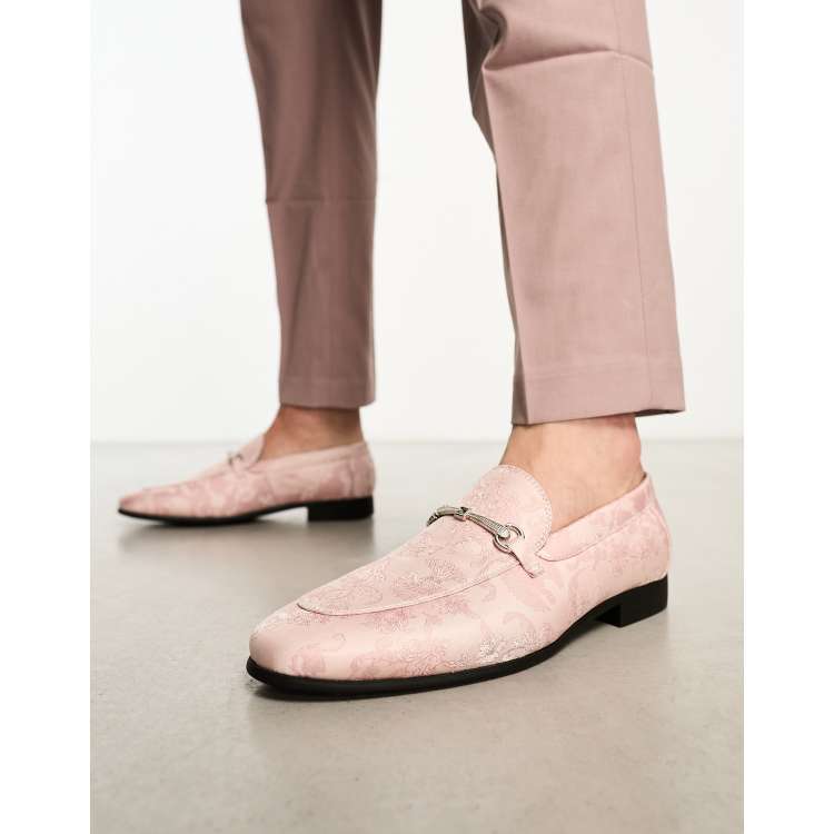 Pink loafers sale men