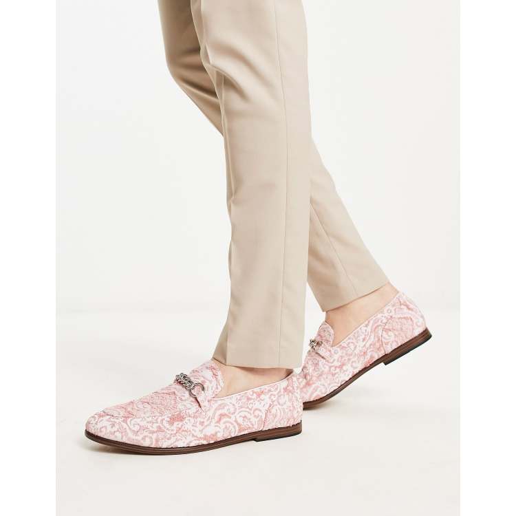 Mens pink cheap loafers shoes