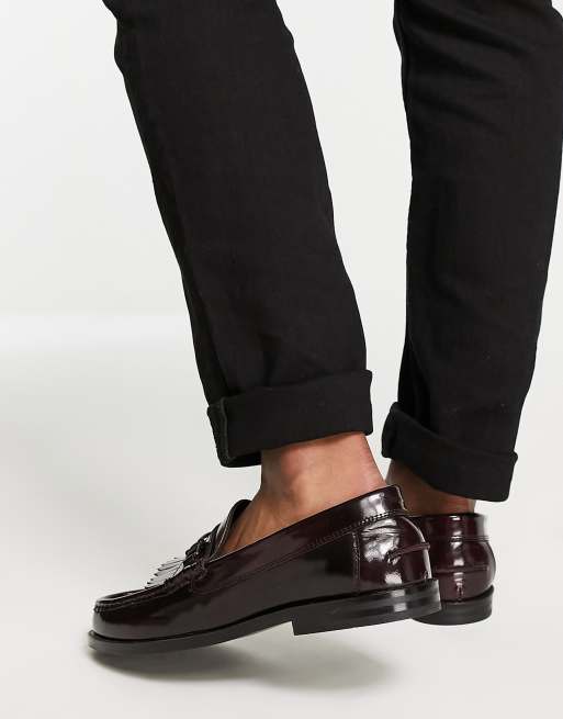 Asos on sale burgundy loafers